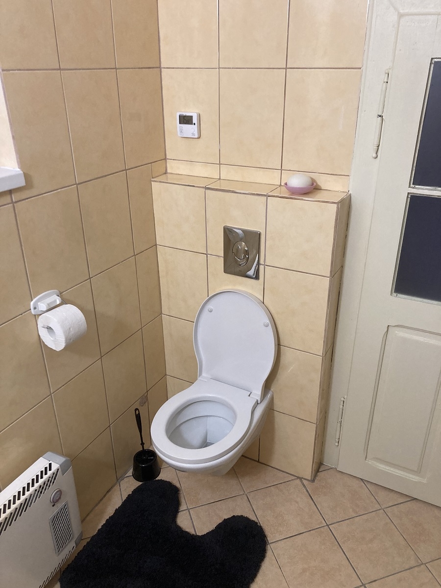 Chalupa Pust&eacute; Žibřidovice &ndash; toaleta w łazience na parterze